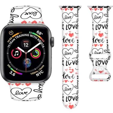 Imagem de Pulseira de silicone para Apple Watch Ultra Series SE 9, 8, 7, 6, 5, 4, 3, 2 e 1, para homens e mulheres e homens
