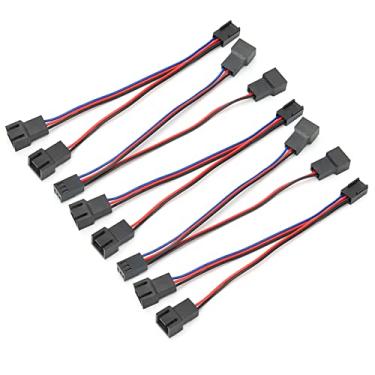 Imagem de Sanpyl Cabo Adaptador de Ventilador Cabo Conversor de Interface de Placa-mãe Eficiente para Melhor Flexibilidade para Ventilador de CPU, Adaptador Plug and Play de 5 Unidades para Acessórios de