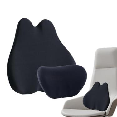 Imagem de Almofada Para Apoio Cervical e Lombar Para Carro,Acessórios para Assento de Veículo - Suporte Cervical e Lombar Automotivo - Para Caminhonetes Sedãs SUVs Condutores Viagem Urbana Trajetos