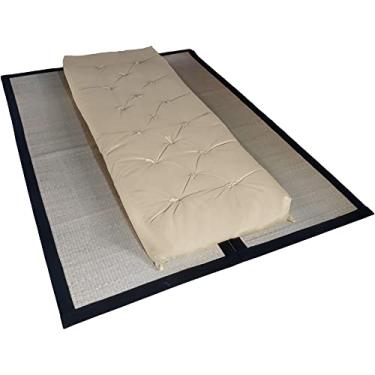 Imagem de Futon Solteiro Oriental D28 Dobrável Bege