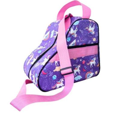Imagem de Bolsa Porta Patins Infantil Quad / In Line Unicórnio Lilás/Rosa - FERR