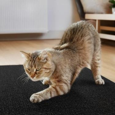 Imagem de Kit 2 Arranhadores Adesivo Premium: Sofá, Cama e Móveis Para Gato - Protetor Pet Anti Estresse (Preto,100x50cm)