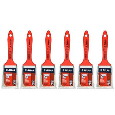 Imagem de Pincel Trincha Média 50mm Para Pintura Multiuso Profissional | Atlas | Kit 06 Un