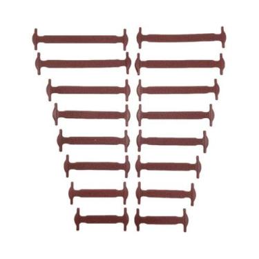 Imagem de Cadarços Elásticos De Silicone Para Crianças 16 Peças Sem Amarração Pa