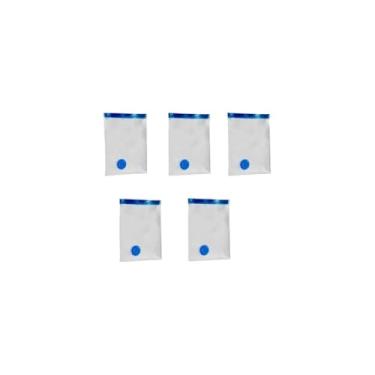 Imagem de Saco Organizador a Vácuo, Transparente, PVC, 50x70cm, Vedação Hermética com Zíper, Redução de Volume 80%, para Roupas e Cobertores