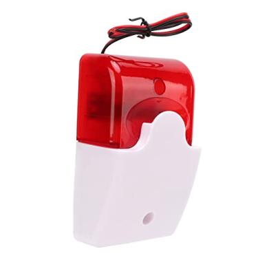 Imagem de Generic Sensor de Movimento Alarme de Luz Sonora de Alto Decibel Flash Dispositivo de Aviso de Segurança Resistente a Impactos para Banheiros, Escolas, Hospitais, Lares de Idosos ABS (24V)