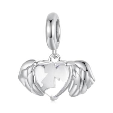 Imagem de GemKing Pulseira de algemas de coração SCB297, Prata esterlina, Sem Pedra Preciosa