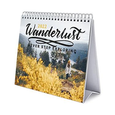 Imagem de Grupo Erik Calendário oficial Wanderlust 2022 – Calendário de mesa de viagem 2022 – Agenda de 12 meses 2022 – 12 meses, Wanderlust White, (CS22010)