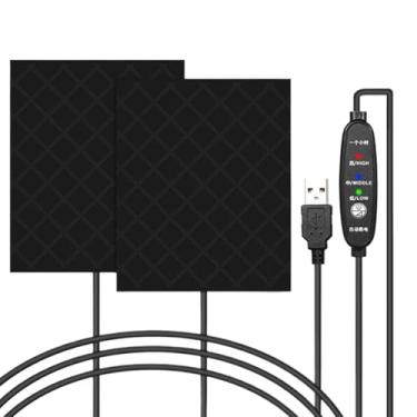 Imagem de Shakven Capas Aquecidas para Grips de Motocicleta - Enrolamento de Guidão com 3 Níveis - Aquecedor de 5V para Pegas de Motocicleta,para ATV, Scooter, Moto de Neve, Bicicleta, Ciclismo, Inverno e Neve