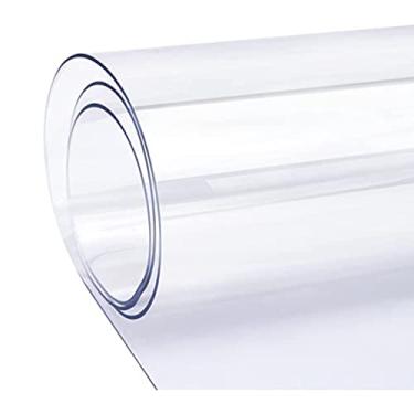 Imagem de LOERSS Tapete de cadeira de escritório transparente para baixo, tapete de cadeira para carpete, tapete protetor de carpete durável, tapete de cadeira de escritório resistente de 2,0 mm de espessura
