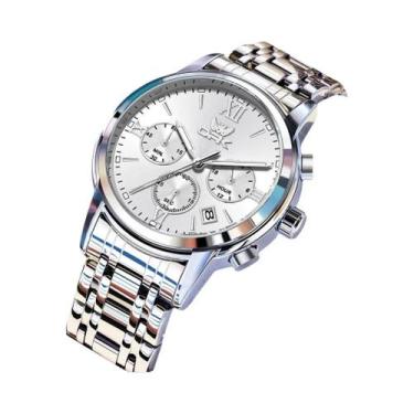 Imagem de OPK 6047 Cronógrafo multifuncional com calendário relógio de quartzo, 