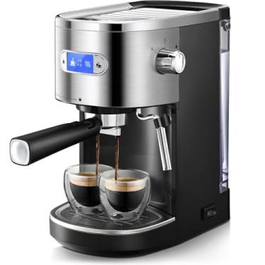 Imagem de FREE VILLAGE Máquina de café expresso, cafeteira profissional 20 BAR com espumador de leite, varinha a vapor, tanque de água removível de 40-1/56.7 g para cappuccino, latte, controle de temperatura