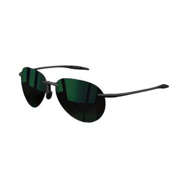 Imagem de Óculos De Sol Aviador Sem Armação Ultra Leves De 12g Polarizados TR90 