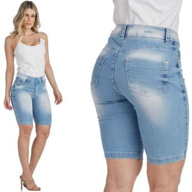 Imagem de Bermuda Jeans HNO Ciclista Azul Claro Premium - HNO Jeans, 38