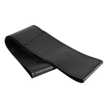 Imagem de HUIOP Capa de Couro para Volante de Carro, Faça você Mesmo, Costura à Mão, Capa Couro Superior, Decoração Com, Acessório Carro (Preta)
