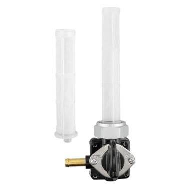 Imagem de Válvula de combustível Petcock 22 mm saída reta para Harley Davidson Sportster 883 XL883 1200 XL1200 1995-2006, substitui 61338-02 6133802, sistema de vácuo Petcock