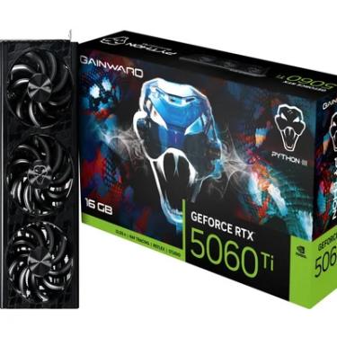 Imagem de Vga Gainward Nv Gf RTX5060 Ti 16gb Python Iii  Gddr7 128bits Ne7506t019t1 Gb2061t