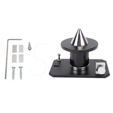 Imagem de aqxreight Balanceador de Lâmina de Cortador de Grama de Metal Embutido ímã Forte Alinhamento Eficiente Ajustável Ferramenta de Balanceamento de Lâmina de Montagem Em Parede (Preta)