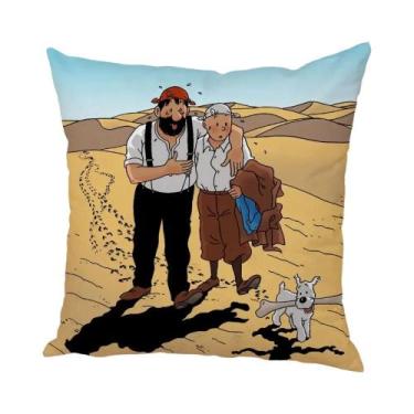 Imagem de Capa De Almofada De Pelúcia Com Estampa De Pug Infantil 45x45cm Para D