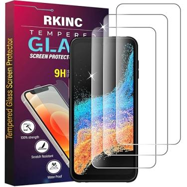 Imagem de RKINC Protetor de tela [pacote com 3] para Samsung Galaxy Xcover 6 Pro/Xcover6 Pro e (Galaxy Xcover Pro 2), protetor de tela de vidro temperado, 0,33 mm [Garantia vitalícia] [Sem bolhas