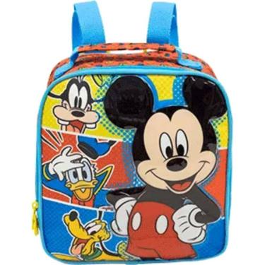 Imagem de Lancheira Escolar Mickey Mouse Pateta Pluto Disney para Meninos com Alça de Costas - Mickey Disney - Xeryus