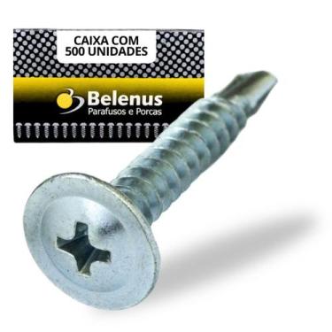 Imagem de 500 PARAFUSO DRYWALL CAB Flangeada PHILIPS 4.2X19 ZINCADO - DWFLBRZIMI