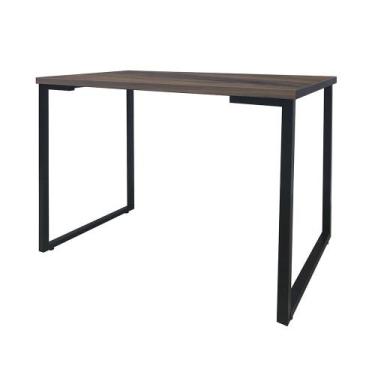 Imagem de Escrivaninha porto 120cm - SM - 74AX120LX50P, Nogueira