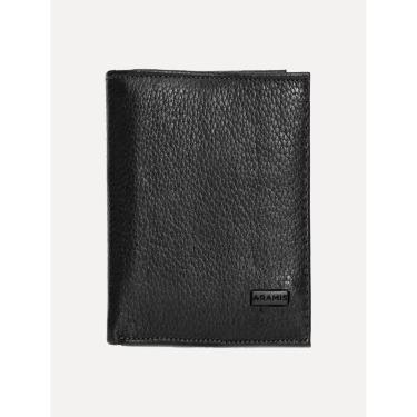 Imagem de Carteira Aramis Masculina Couro Slim Floater Vertical Preto-Masculino