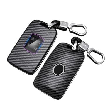 Imagem de Capa De Chave De Carro Abs Compatível Com Renault Koleos Kadjar Scenic Megane Sandero Espace Clio Captur Kangoo Laguna Talisman Twingo(Carbon)