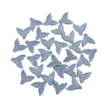 Imagem de Contas De Vidro Em Forma De Cauda De Sereia Coloridas 30pcs DIY Para F