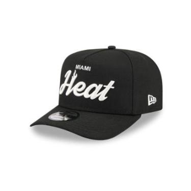Imagem de BONE NEW ERA 9FIFTY A-FRAME MIAMI HEAT NBA PRETO-Masculino