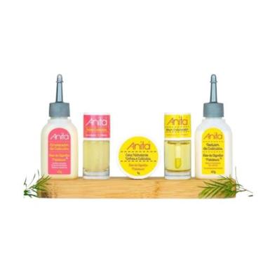 Imagem de Kit Anita Tratamento para Unhas Óleo de Melaleuca e Algodão 5 un