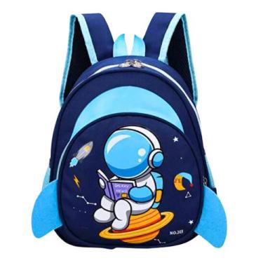 Imagem de Mochila Infantil Astronauta Pequena de costas Ideal para Creche e Pass