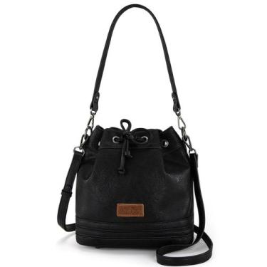 Imagem de Bolsa Hobo Montana West Wrangler WG186-2029BK em material vegano