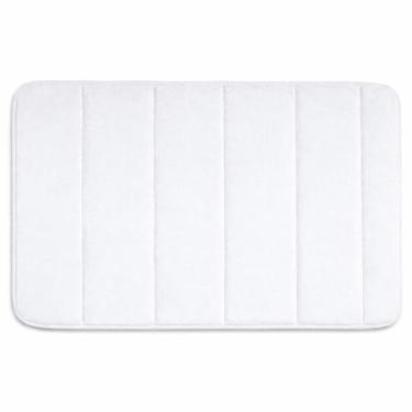 Imagem de Tapete Antiderrapante Soft – Macio, Absorvente, Lavável e de Secagem Rápida para Conforto e Segurança (Branco)