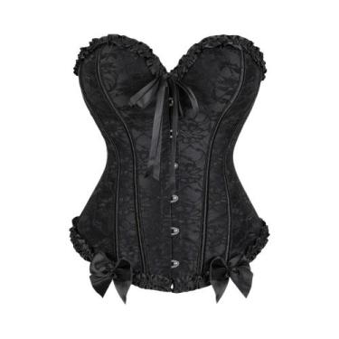Imagem de Corset Bustier plus Size Para Mulheres Com Amarração, Sexy, Estilo Vin