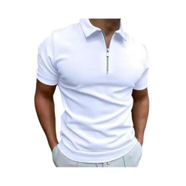 Imagem de Camiseta Masculina De Verão Para Fitness E Corrida, Cor Sólida, Gola C