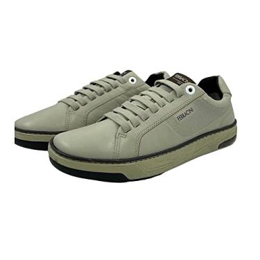 Imagem de Sapatenis Masculino Ferracini Angra Elástico Couro 7651-658 Genero:Masculino;Cor:Cinza;Tamanho:42