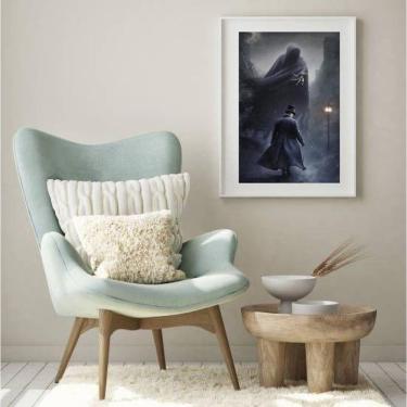 Imagem de Quadro Decorativo Exú Capa Preta - 60X48Cm