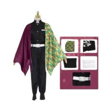 Imagem de Fantasia De Cosplay Anime Demon Slayer Tomioka Giyuu Para Crianças E A