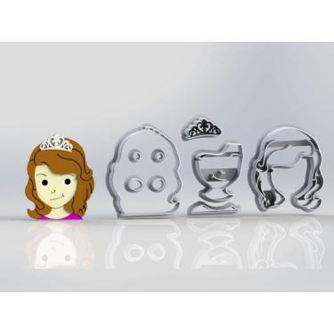 Imagem de Cortador Princesa Sofia Rosto Modular Tamanho 6 Cm