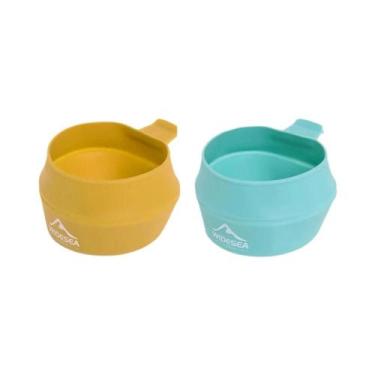 Imagem de Copo De Camping Portátil Dobrável De 250ml Com Alça, Tigela De Bolso P