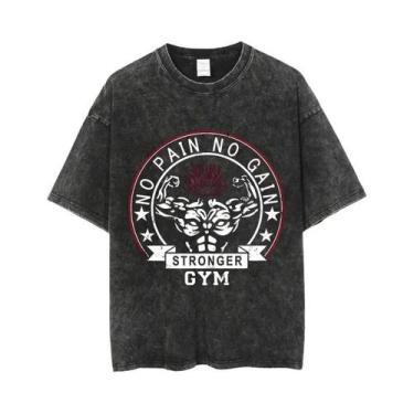 Imagem de Camiseta Masculina Oversize Anime Baki Haman Harajuku Vintage 100% Alg