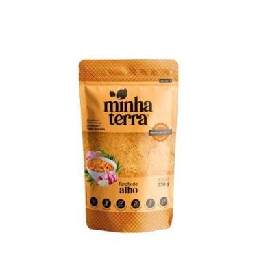 Imagem de Farofa Artesanal Alho vegano Minha Terra  220g