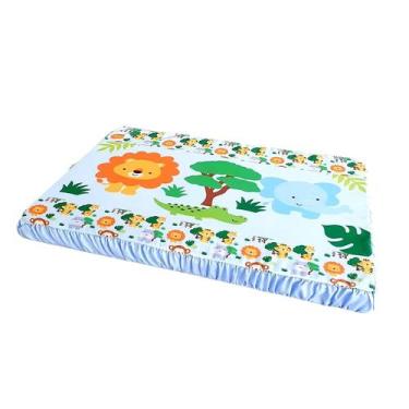 Imagem de Trocador Plastificado de Comoda para Bebe Menina 65cm x 45cm - Carinha