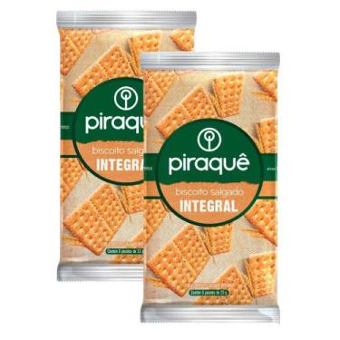 Imagem de Kit 2 Biscoito Salgado Piraquê Integral 138g
