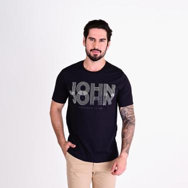 Imagem de Camiseta John John Lines Preta-Feminino