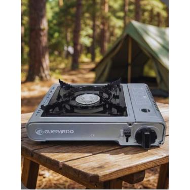Imagem de Fogareiro Aquecedor de Camping a Gás Horizontal Portátil 1 Boca Guepar