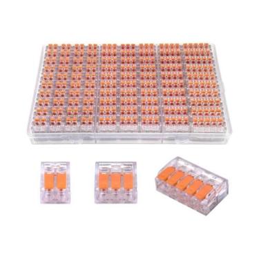 Imagem de Conectores De Fio Elétrico 20/80 Peças, Terminais De Cabo Rápido Mini 