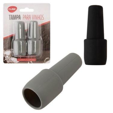 Imagem de Kit 2 Tampas de Silicone para Garrafas Reutilizáveis Vedação Hermética